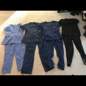 4 sets of jaanuu scrubs, all size medium